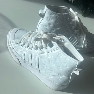 Adidas platform white sneakers women’s 6.5US